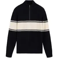 Scalpers Pull-over bleu marine / blanc