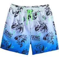 Next Shorts de bain bleu / bleu clair / vert fluo / noir