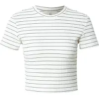 ONLY T-shirt 'ONLANITS' gris / blanc