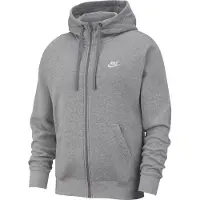 Nike Veste de survêtement 'Club Fleece' gris chiné / blanc