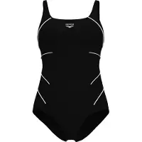 Arena Maillot de bain modelant 'SHAPEWAR JEWEL LOW C-CUP' noir / blanc