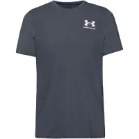 Under Armour T-Shirt fonctionnel 'Heatgear Fitted' gris foncé / blanc