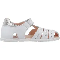 Pablosky Sandales plates ZIG filles - Blanc - 25