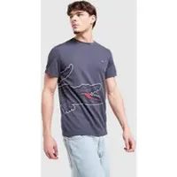Lacoste T-shirt Wrap Croc - Bleu, Bleu