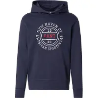 Gant pour homme. 2067110 Sweatshirt Graphic navy (L), Casuel, Coton, Marine