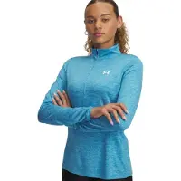 Under Armour Tech Twist Half Zip Sweatshirt Bleu L Femme