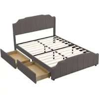 MODFU Fauteuil - Tissu Velours Côtelé Avec Accoudoirs et Poches Latérales Émeraude