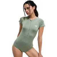 Roxy Shorty Femme à Manches Courtes Avec Zip Frontal Essentials