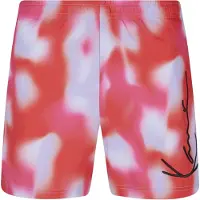 Karl kani Boardshorts bleu pastel / rose / rouge clair / noir