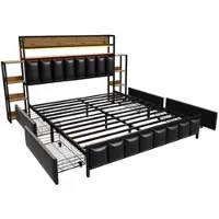 MODFU Lit Gigogne Enfant 90x200 avec Lit Supplémentaire et Roulettes avec Frein, Confort Velours - Gris - Sans Matelas