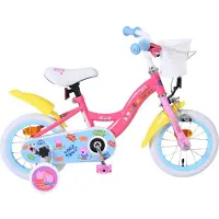 Volare Vélo pour enfants Peppa - Filles - 12 pouces - Rose