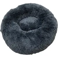 Nobby Cuscino letto donut classico "ESLA" blu scuro D x H: Ø 70 x 26 cm