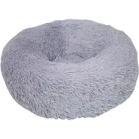 Nobby Lit douillet Donut Classic Esla gris pour chiens, dimensions : Ø 110 x 35 cm