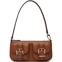 Michael Kors pour femme. 32S5GZCU1L Petit sac brun Zoé (OSFA), Marron, Casuel, Cuir