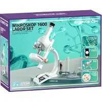 TOPBRIGHT Jeu STEM Set de laboratoire Microscope 1600,