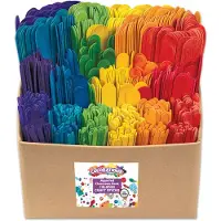 Colorations - Bâtons de bricolage en bois colorés pour la classe, 1200pcs.