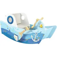 Hape Bateau à bascule Jouet interactif bleu confortable