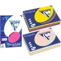 Clairefontaine Multipack intense jaune/vert/orange/rose A4 Papier couleur 80 g/m² (5x100 feuilles)