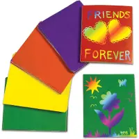 Colorations Colourations - Carte à gratter en couleur avec motif, 100pcs.