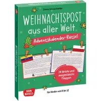 Sonstige Verlage Courrier de Noël du monde entier. Casse-tête du calendrier de l'Avent pour les enfants de 8 à 12 ans