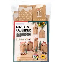 Soft-carrier Kit pour faire son propre calendrier de l'avent - Maisonnettes en kraft