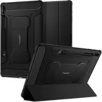 Spigen Rugged Armor Pro (Samsung Galaxy Tab S7+), Étui pour tablette, Noir
