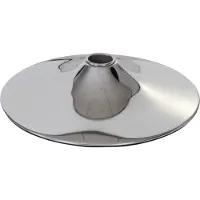 Mendler Plateau de sol pour tabouret de bar, chaise pivotante, chaise de salle à manger, chromé Ø 38,5cm