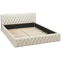 OKWISH Lit Coffre 90x200 cm - Lit Enfant avec Rangement Hydraulique, Cadre Métallique en Velours Rose
