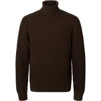 Selected Homme Pull-over 'SLHTom' brun foncé