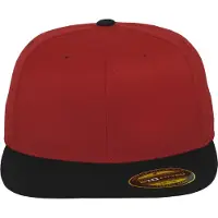 Flexfit Casquette 'Premium 210' rouge feu / noir