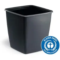 Durable OPTIMO corbeille à papier 18l carrée anthracite, Poubelle, Gris