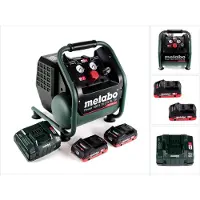 Metabo Power 160-5 18 LTX BL OF Compresseur sans fil 18 V 8,0 bar Brushless + 2x blocs-piles LiHD 4,0 Ah + (5 l, 8 bar)