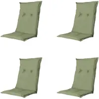 Madison Coussin bas Basic set de 4 pièces vert env.105 x 50 cm, 50% coton / 50% polyester