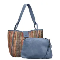 Rieker Sac à Main &amp; Petit Sac à Bandoulière Morelia - Multi-Bleu - Multi-Bleu