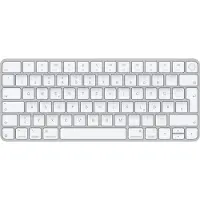 Apple Clavier Magic Keyboard avec Touch ID pour les modèles Mac équipés d'une puce – Allemand, sans pavé numérique (80 - 87 %), filaire et sans fil, USB + Bluetooth, QWERTZ, argent, blanc