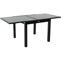 HABITAT ET JARDIN Table de jardin aluminium extensible "Porto 8" - Phoenix - Noir