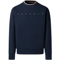 Hackett London pour homme. HM5800087 Sweatshirt avec logo bleu marine (L), Casuel, Coton
