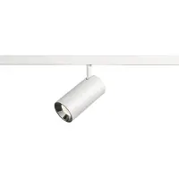 SLV NUMINOS S, 48V Spot, rund, 4000K, 16W, DALI 2, 40°, matt weiss / glänzend chrom 1006755