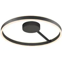 SLV ONE, Wand- und Deckenaufbauleuchte, rund, 2700/3000K, 23W, DALI, Touch, 130°, schwarz 1008556 (550 lm)