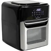 Melchioni Friteuse simple 118340034 12 L Indépendante 1700 W Friteuse à air chaud Noir Acier inoxydable