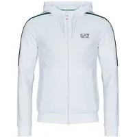 Emporio Armani Veste EA7 ITALIAN SPIRIT HOODIE FZ hommes - Blanc - EU S