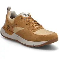 Timberland Hommes Baskets VOYAGER PARK Beige Marron Cuir & Textile ReBOTL Taille : 41