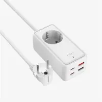 FIXED harging Strip power extension adapter with 2x USB-C and 2x USB