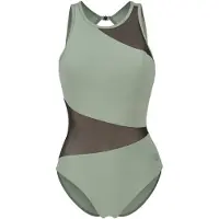 Arena Maillot de bain 'Mesh Vent Back Angle' vert pastel / noir