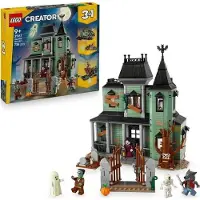 LEGO Creator 3-en-1 Le Manoir Hanté, Jeu de Construction, 3 Modèles, 736 Pièces, 9+ Ans