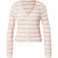 ONLY Cardigan 'ONLASA' gris / rose / blanc