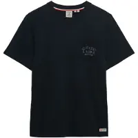 Superdry T-Shirt 'Vintage Prep' bleu marine / gris