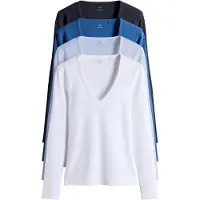 The Set T-shirt bleu marine / bleu roi / bleu clair / blanc