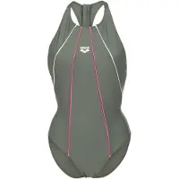 Arena Maillot de bain 'Y-BACK' vert / rose foncé / blanc