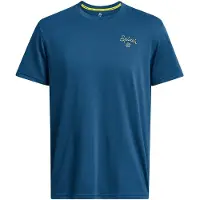 Under Armour T-Shirt fonctionnel bleu foncé / curry